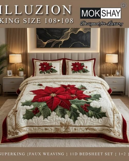 Mokshay 11D Faux Weaving Digital Printed