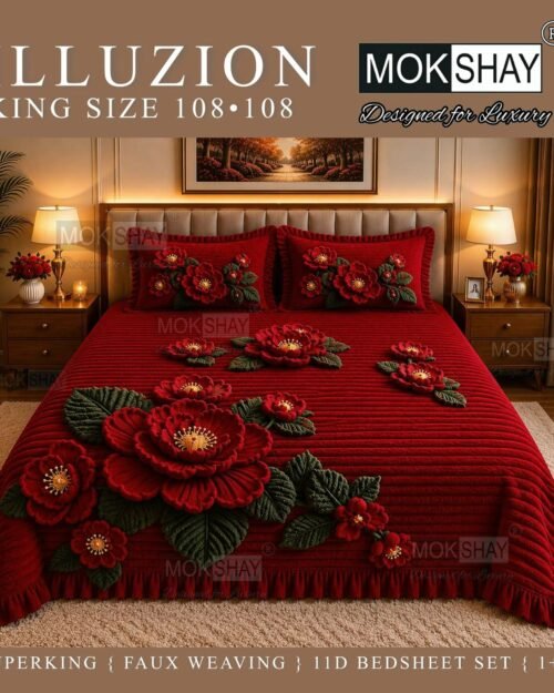 Mokshay 11D Faux Weaving Digital Printed