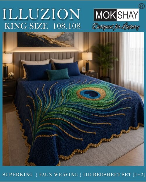 Mokshay 11D Faux Weaving Digital Printed