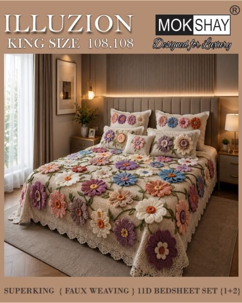 Mokshay 11D Faux Weaving Digital Printed