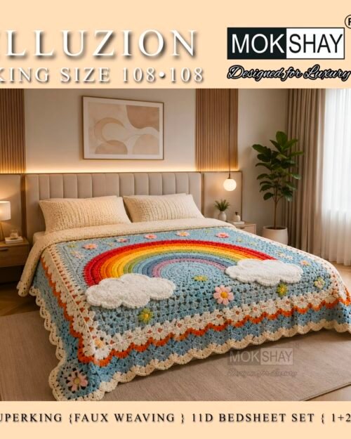 Mokshay 11D Faux Weaving Digital Printed